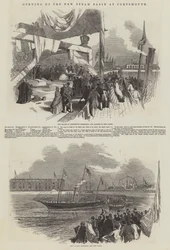 Eröffnung des neuen Dampfbassins in Portsmouth